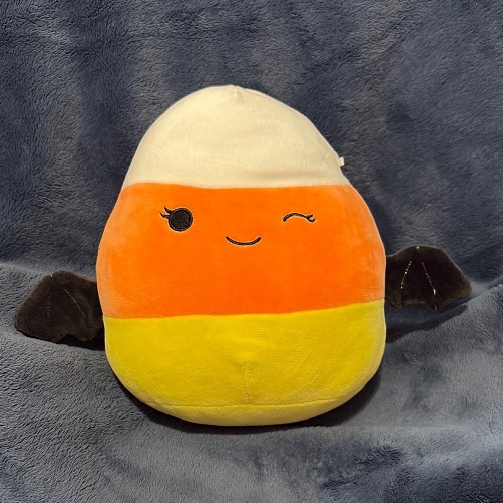 Squishmallows Casey Candy Corn Plush Orange Yellow White